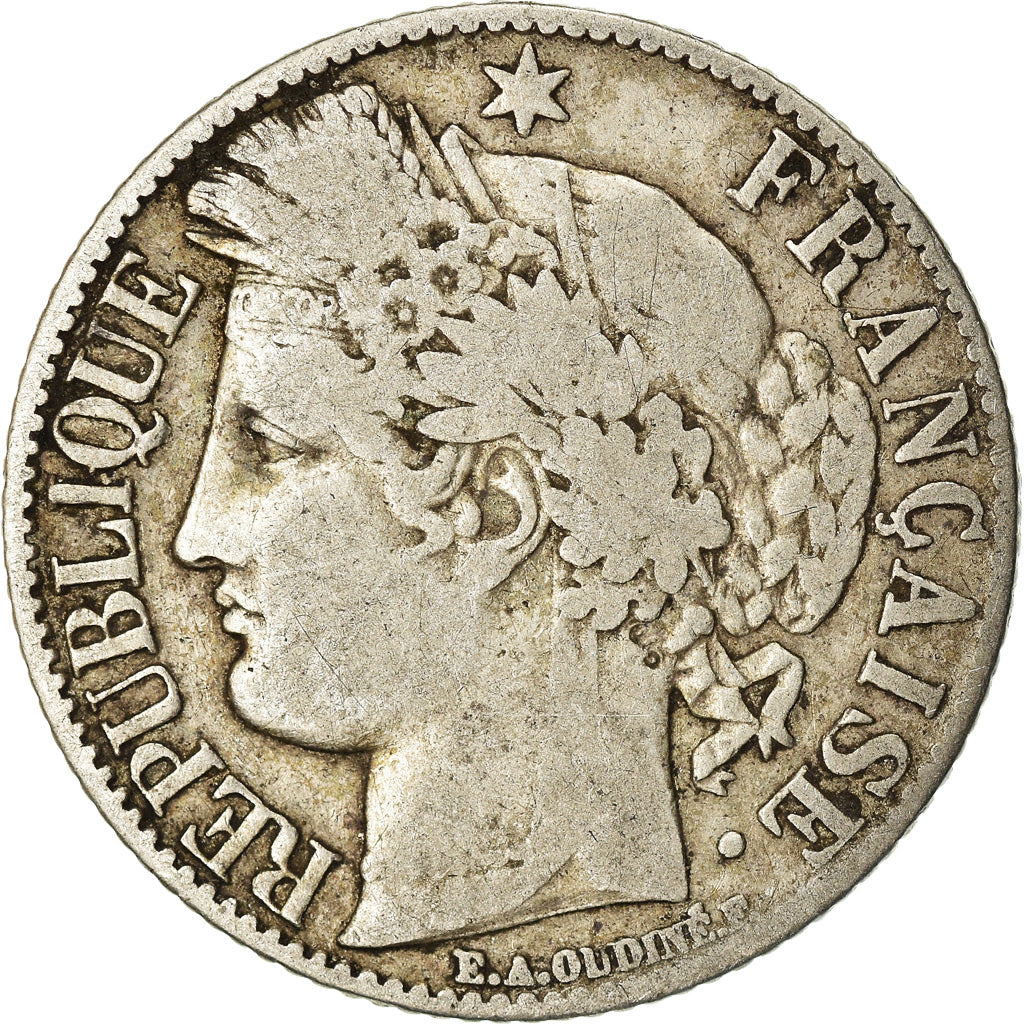 Coin, France, Cérès, Franc, 1887, Paris, VF(20-25), Silver, KM:822.1