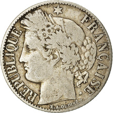 Coin, France, Cérès, Franc, 1887, Paris, VF(20-25), Silver, KM:822.1