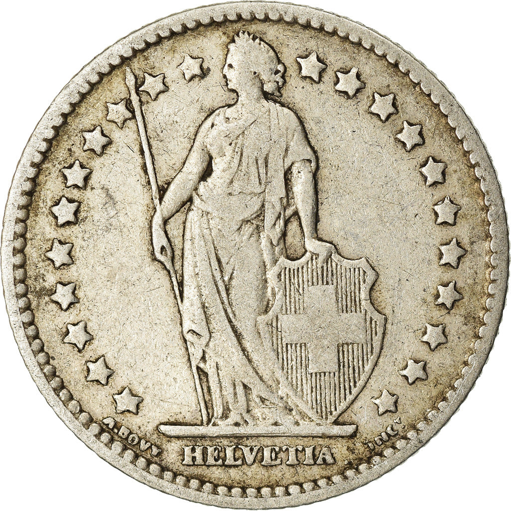 Coin, Switzerland, Franc, 1906, Bern, VF(30-35), Silver, KM:24