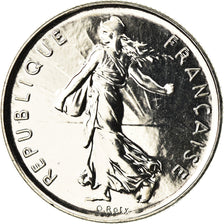 Coin, France, Semeuse, 5 Francs, 2001, Paris, BU, MS(65-70), Silver, KM:1309