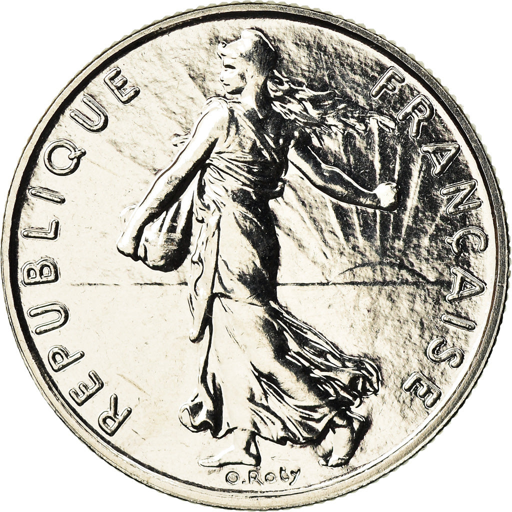 Coin, France, Semeuse, 1/2 Franc, 2001, Paris, BU, MS(65-70), Nickel, KM:931.2