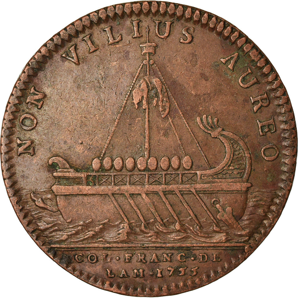 Frankrijk, Token, Louis XV, Colonies françaises de l'Amérique, 1755, ZF