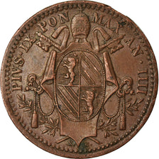 Moneda, Estados italianos, PAPAL STATES, Pius IX, Mezzo (1/2) Baiocco, 1848