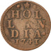 NETHERLANDS, Duit, 1741, KM #80, VF(20-25), Copper, 3.17