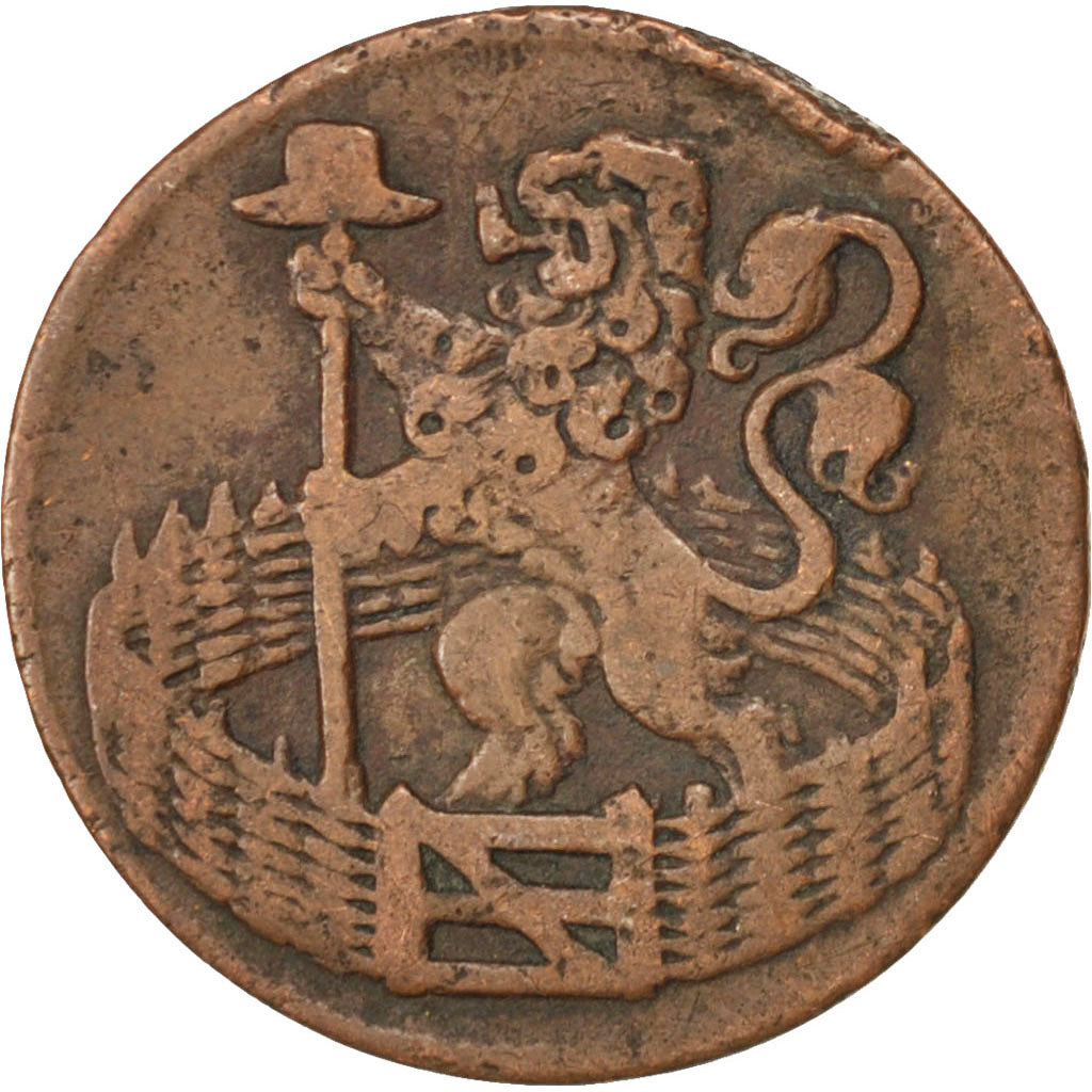 NETHERLANDS, Duit, 1741, KM #80, VF(20-25), Copper, 3.17