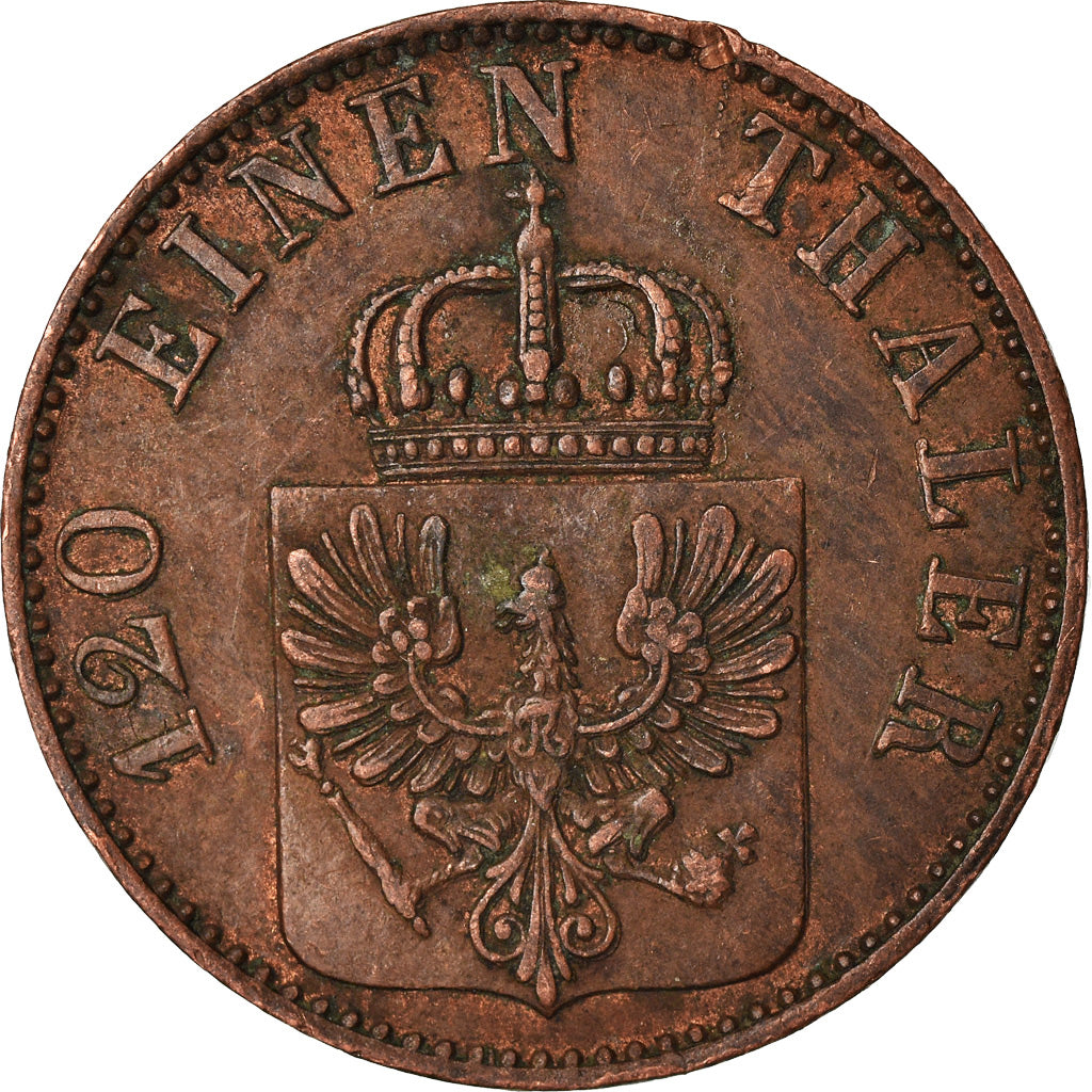 Coin, German States, PRUSSIA, Friedrich Wilhelm IV, 3 Pfennig, 1854, Berlin