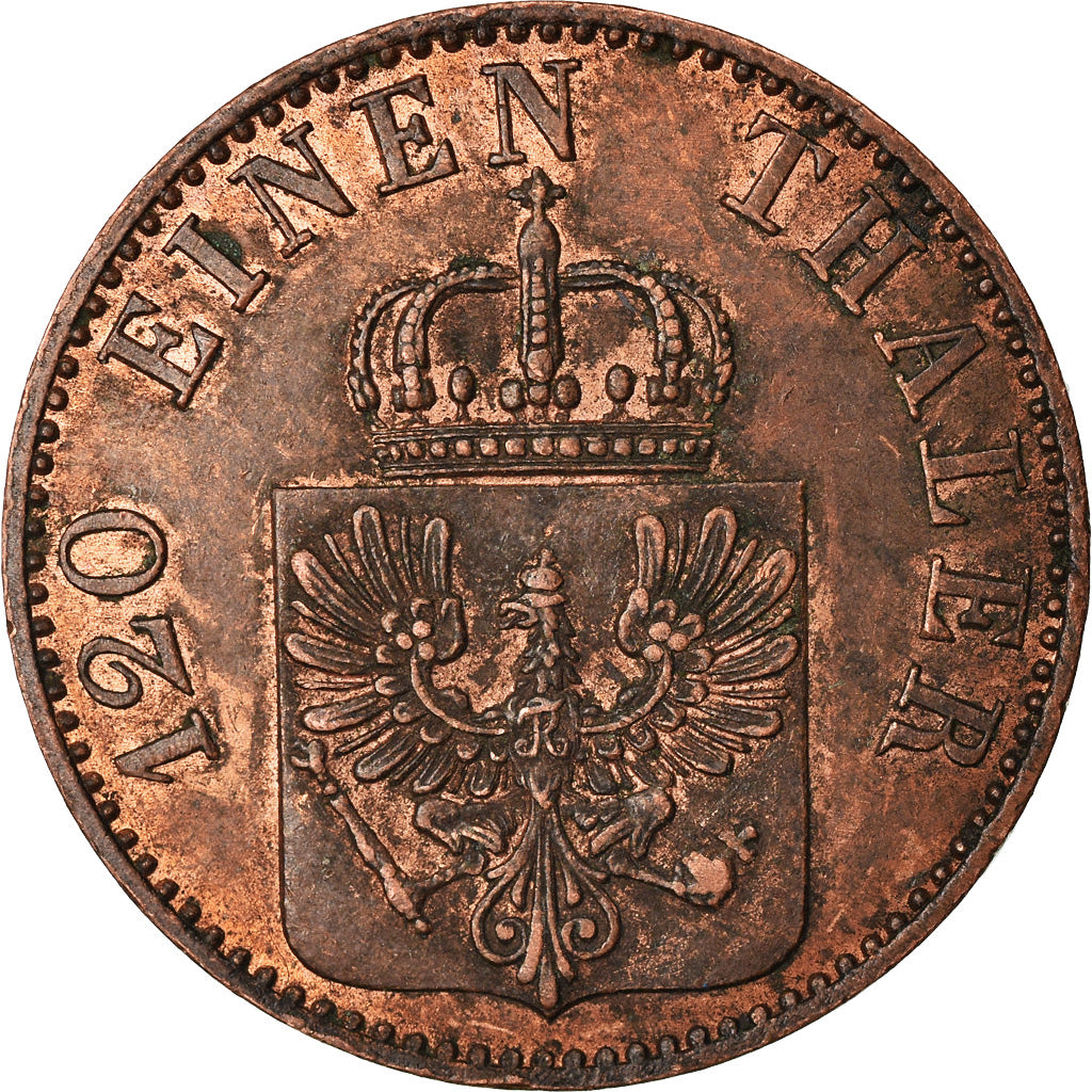 Moneta, Stati tedeschi, PRUSSIA, Friedrich Wilhelm IV, 3 Pfennig, 1856, Berlin