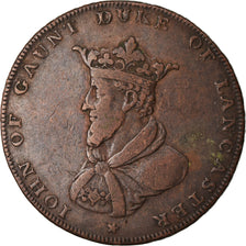 Coin, Great Britain, Lancashire, Halfpenny Token, 1791, Lancaster, VF(20-25)