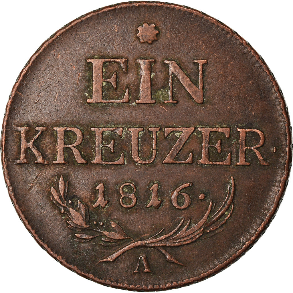 Coin, Austria, Franz II (I), Kreuzer, 1816, Vienne, EF(40-45), Copper, KM:2113