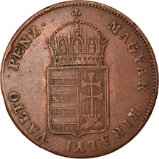 Coin, Hungary, Ferdinand V, Egy (1) Krajczar, 1848, Kremnitz, EF(40-45), Copper