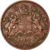 Coin, INDIA-BRITISH, 1/4 Anna, 1835, Bombay, EF(40-45), Copper, KM:446.2