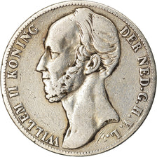 Coin, Netherlands, William II, Gulden, 1848, Utrecht, VF(30-35), Silver, KM:66