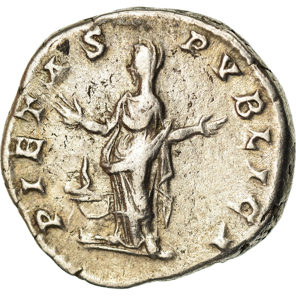 Coin, Julia Domna, Denarius, 203, Roma, AU(50-53), Silver, RIC:574