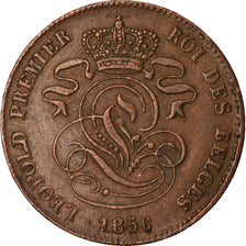 Moneta, Belgio, Leopold I, 2 Centimes, 1856, BB, Rame, KM:4.2