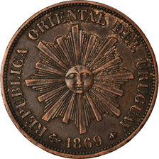 Münze, Uruguay, Centesimo, 1869, Uruguay Mint, Paris, Berlin, Vienna, SS