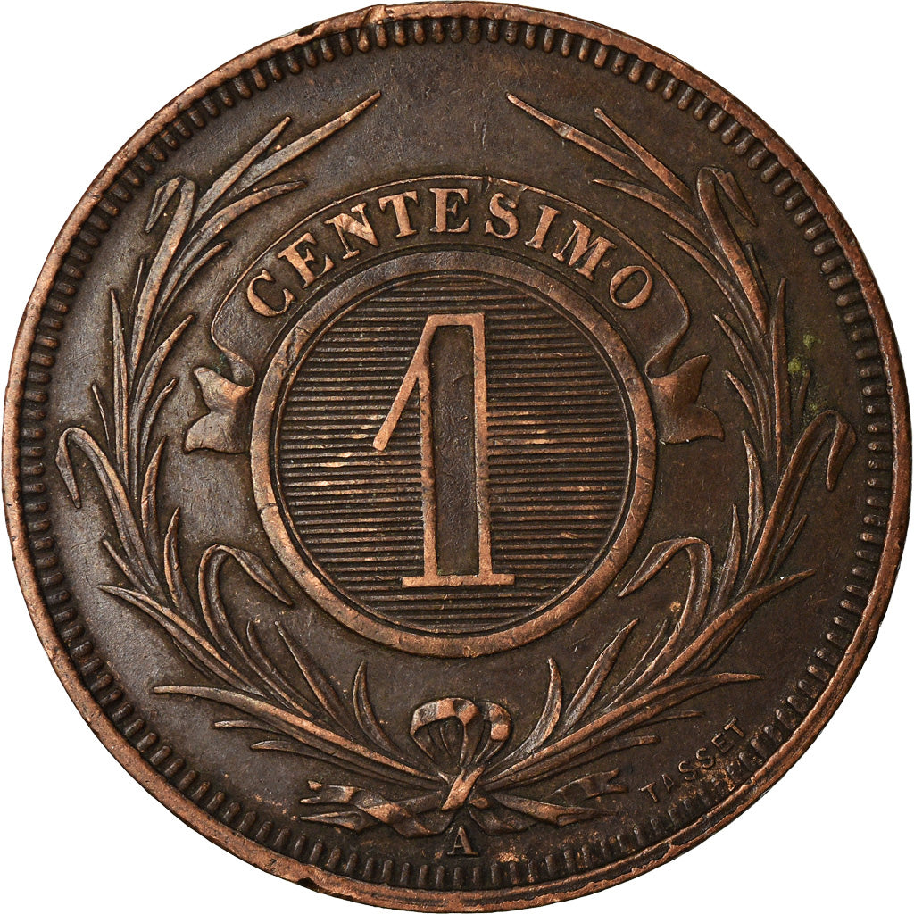 Münze, Uruguay, Centesimo, 1869, Uruguay Mint, Paris, Berlin, Vienna, SS