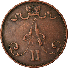 Coin, Finland, Alexander II, 5 Pennia, 1875, VF(30-35), Copper, KM:4.2