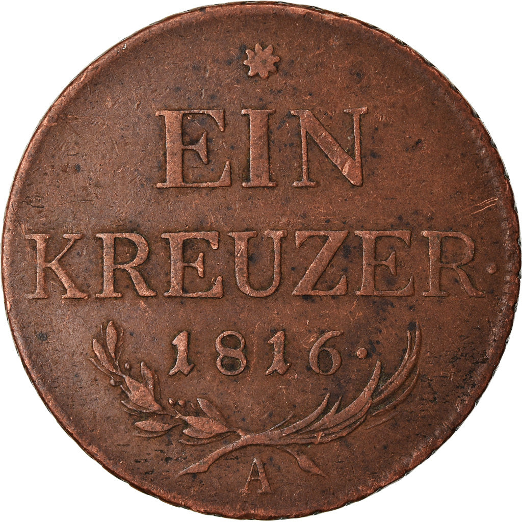 Münze, Österreich, Franz II (I), Kreuzer, 1816, S+, Kupfer, KM:2113