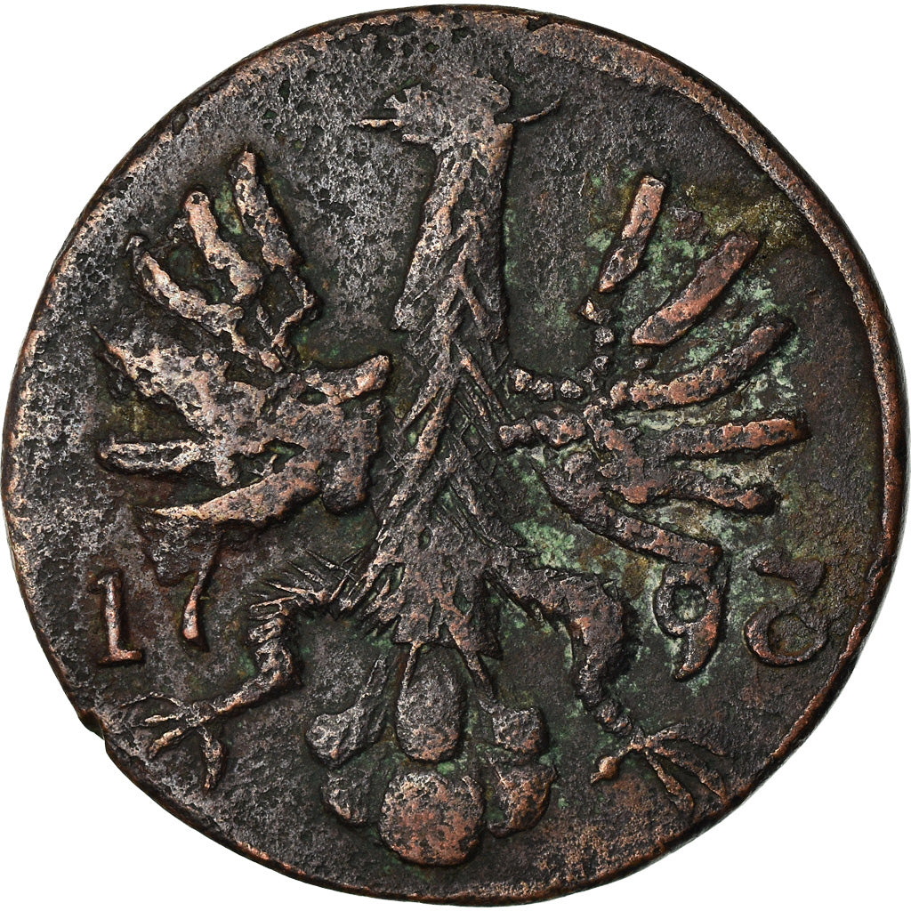 Coin, German States, AACHEN, 12 Heller, 1798, EF(40-45), Copper, KM:51