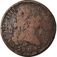 Coin, Spain, Charles IV, 8 Maravedis, 1804, Segovia, F(12-15), Copper, KM:428
