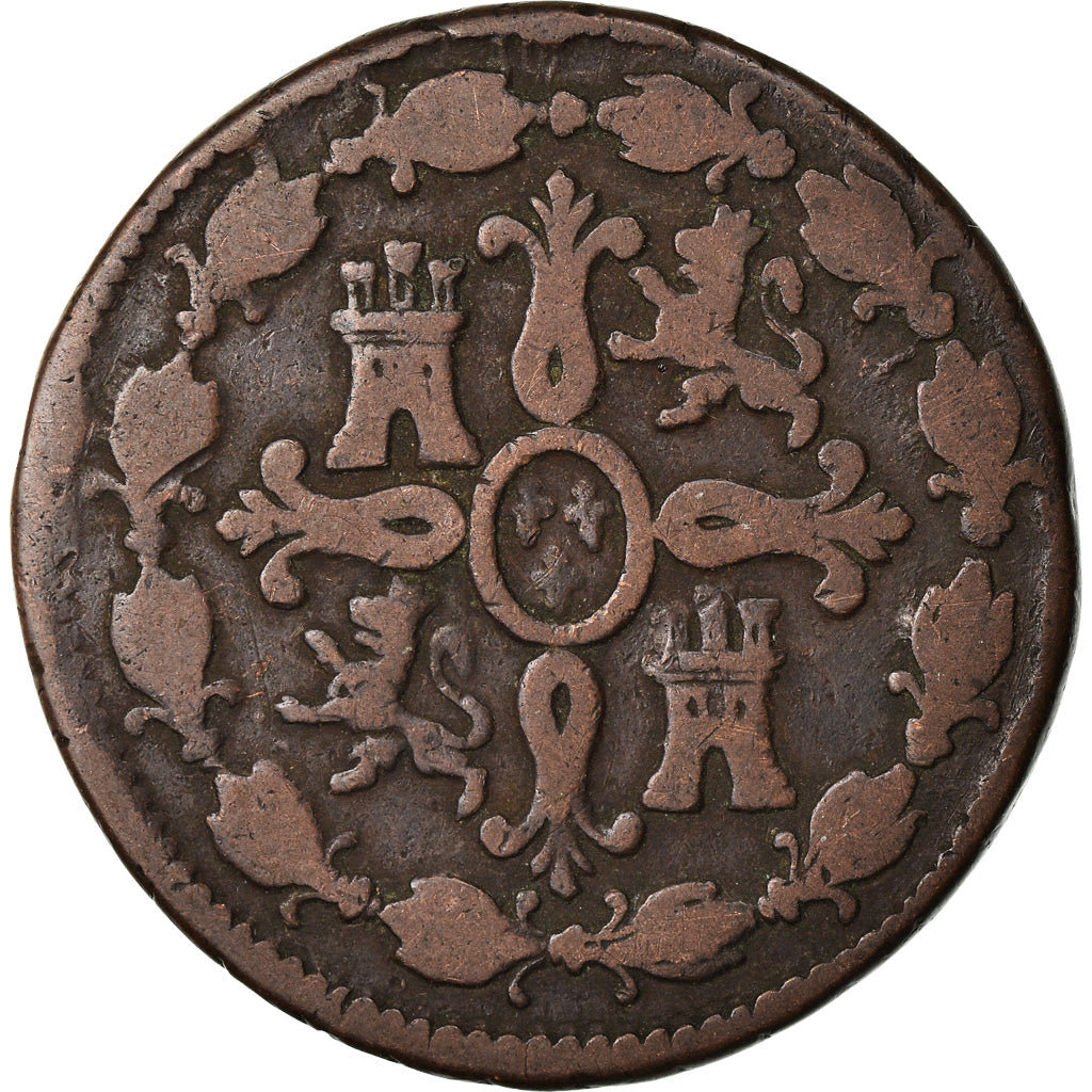 Coin, Spain, Charles IV, 8 Maravedis, 1804, Segovia, F(12-15), Copper, KM:428