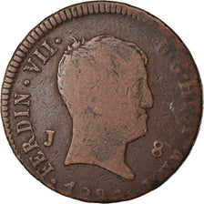 Coin, Spain, Ferdinand VII, 8 Maravedis, 182(?), Jubia, VF(30-35), Copper