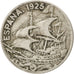 Spagna, Alfonso XIII, 25 Centimos, 1925, BB, Rame-nichel, KM:740