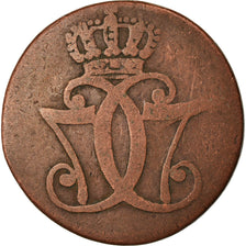 Monnaie, Danemark, Christian VII, Skilling, 1771, Copenhagen, B+, Cuivre
