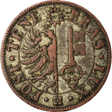 Coin, SWISS CANTONS, GENEVA, 4 Centimes, 1839, VF(30-35), Billon, KM:127