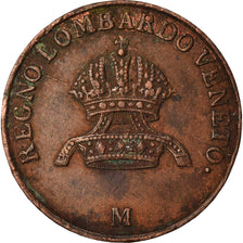 Coin, ITALIAN STATES, LOMBARDY-VENETIA, Centesimo, 1843, Milan, EF(40-45)