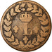 Coin, France, Louis XVIII, Decime, 1815, Strasbourg, F(12-15), Bronze, KM:701