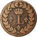 Coin, France, Louis XVIII, Decime, 1815, Strasbourg, VG(8-10), Bronze, KM:701