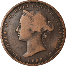 Coin, Jersey, Victoria, 1/13 Shilling, 1866, VF(20-25), Bronze, KM:5
