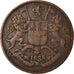 Coin, INDIA-BRITISH, 1/4 Anna, 1835, Bombay, VF(20-25), Copper, KM:446.2