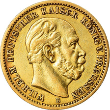 Coin, German States, PRUSSIA, Wilhelm I, 20 Mark, 1872, Hannover, AU(50-53)