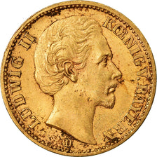 Moneda, Estados alemanes, BAVARIA, Ludwig II, 20 Mark, 1873, Munich, EBC, Oro