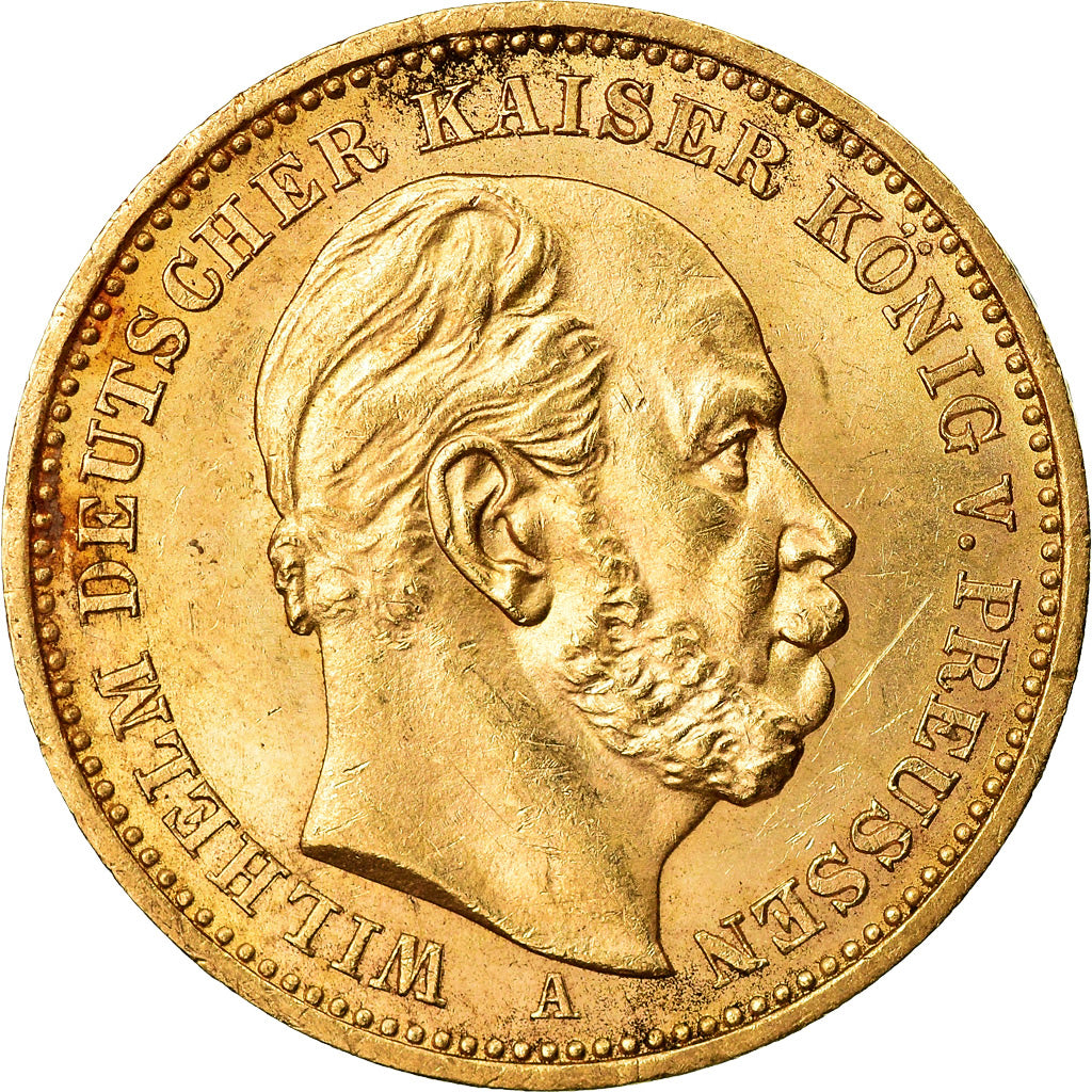 Coin, German States, PRUSSIA, Friedrich III, 20 Mark, 1888, Berlin, AU(55-58)