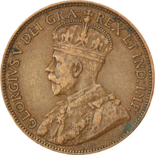 CANADA, Cent, 1920, Royal Canadian Mint, KM #21, EF(40-45), Bronze, 25.5, 5.72