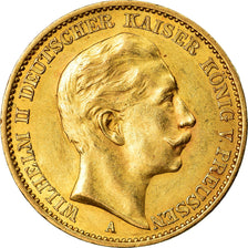 Coin, German States, PRUSSIA, Wilhelm II, 20 Mark, 1911, Berlin, MS(60-62)