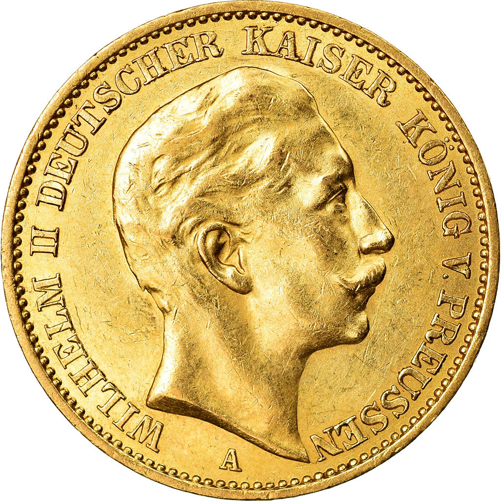 Coin, German States, PRUSSIA, Wilhelm II, 20 Mark, 1912, Berlin, MS(60-62)