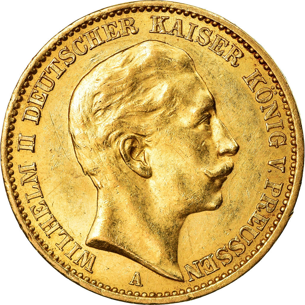 Coin, German States, PRUSSIA, Wilhelm II, 20 Mark, 1912, Berlin, MS(60-62)