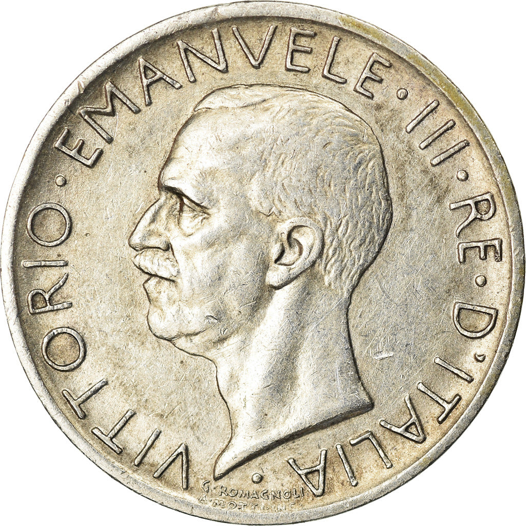 Monnaie, Italie, Vittorio Emanuele III, 5 Lire, 1927, Rome, TTB+, Argent