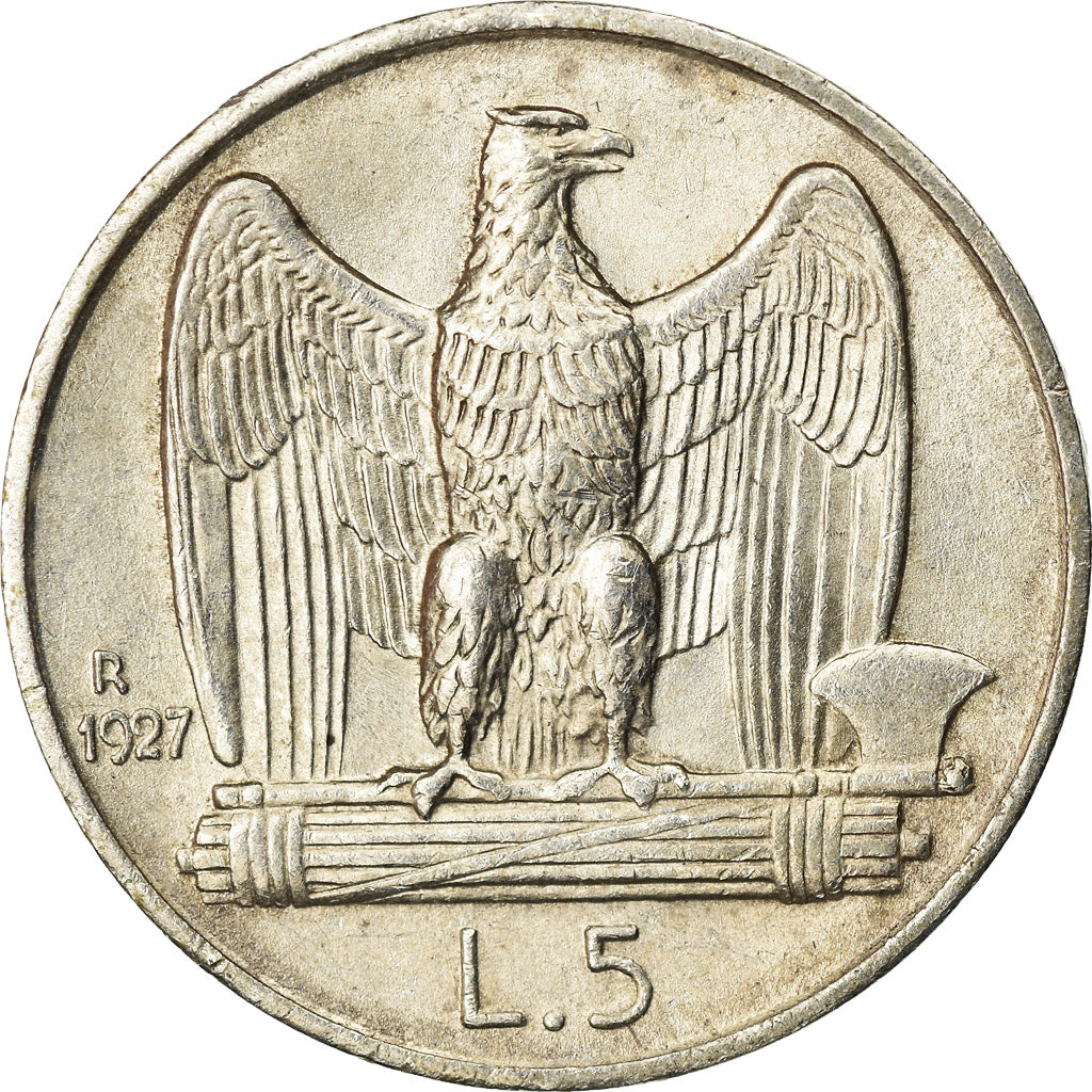Monnaie, Italie, Vittorio Emanuele III, 5 Lire, 1927, Rome, SUP, Argent, KM:67.1