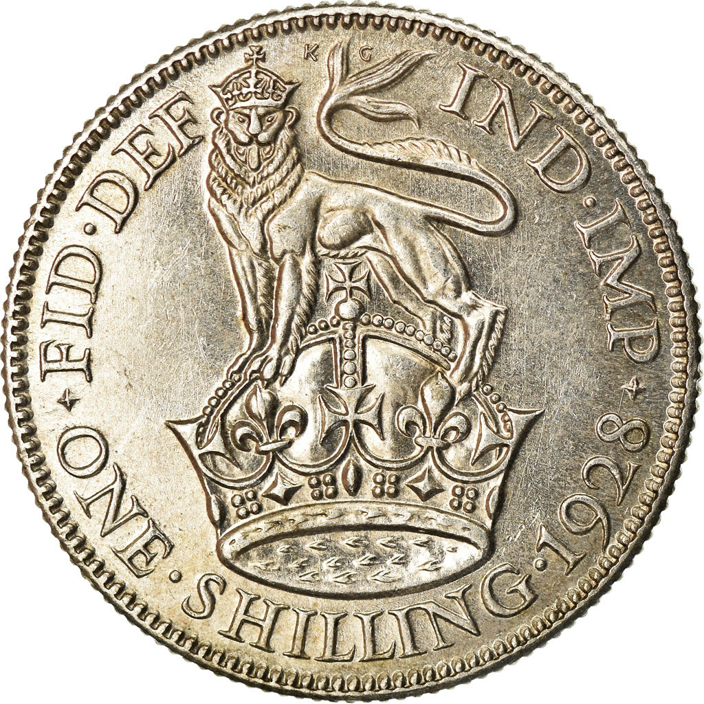 Moneta, Gran Bretagna, George V, Shilling, 1928, SPL, Argento, KM:833