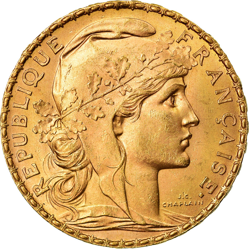 Monnaie, France, Marianne, 20 Francs, 1908, SUP+, Or, Gadoury:1064a, KM:857