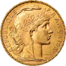 Monnaie, France, Marianne, 20 Francs, 1908, SUP+, Or, Gadoury:1064a, KM:857