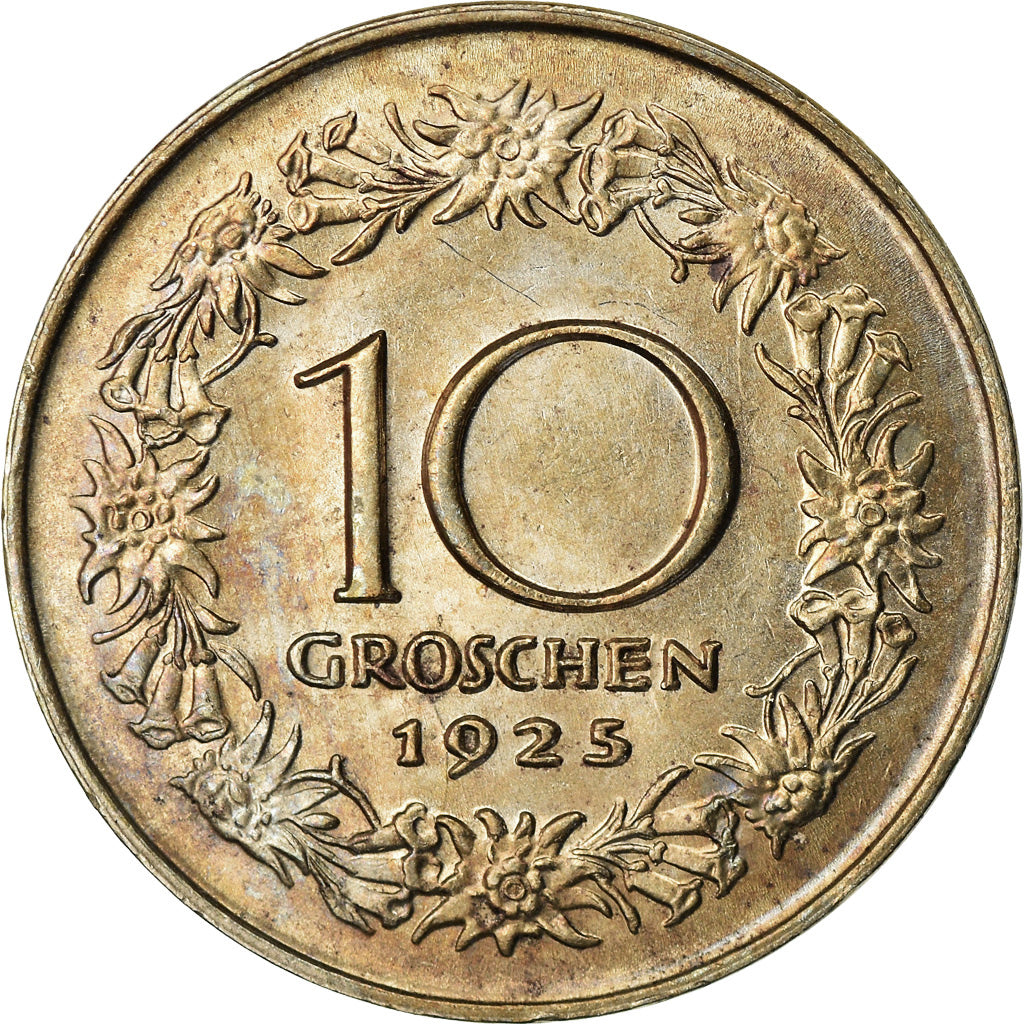 Moneta, Austria, 10 Groschen, 1925, SPL+, Rame-nichel, KM:2838