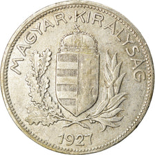 Moneta, Węgry, Pengo, 1927, Budapest, AU(50-53), Srebro, KM:510