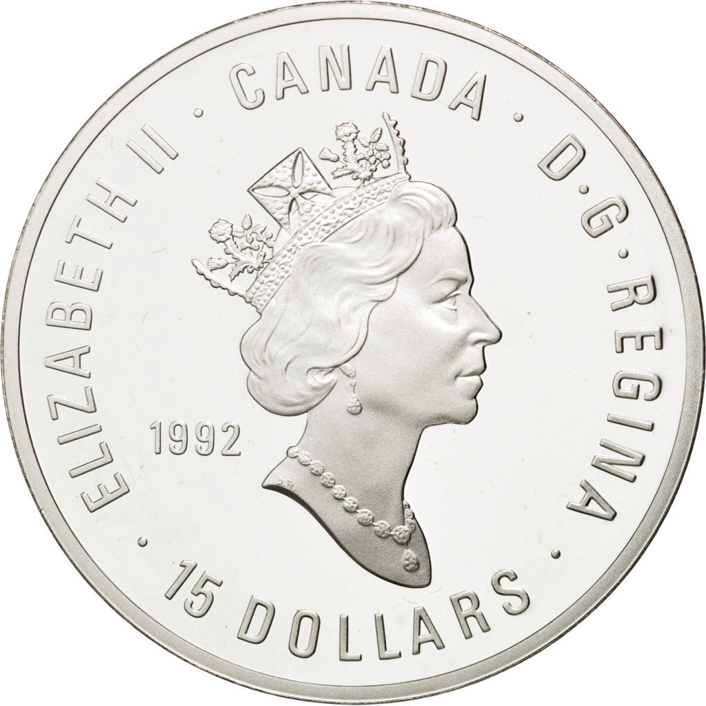 Coin, Canada, Elizabeth II, 15 Dollars, 1992, Royal Canadian Mint, Ottawa