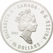 Coin, Canada, Elizabeth II, 15 Dollars, 1992, Royal Canadian Mint, Ottawa